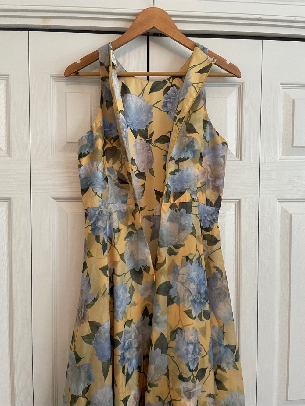Sachin & Babi Kate Draped Floral Print Organza Gown Dress size 8 - Picture 11 of 15